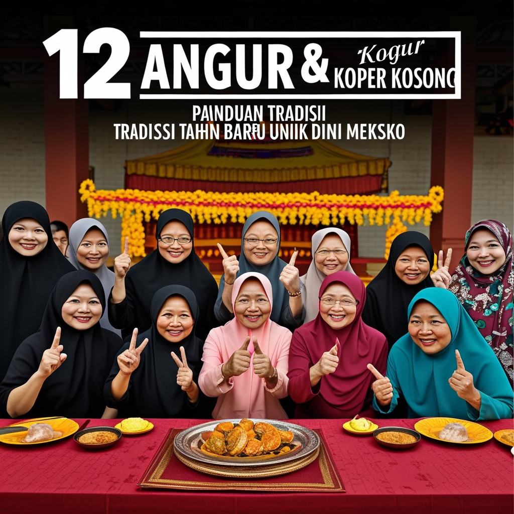 12 Anggur & Koper Kosong: Panduan Tradisi Tahun Baru Paling Unik di Meksiko