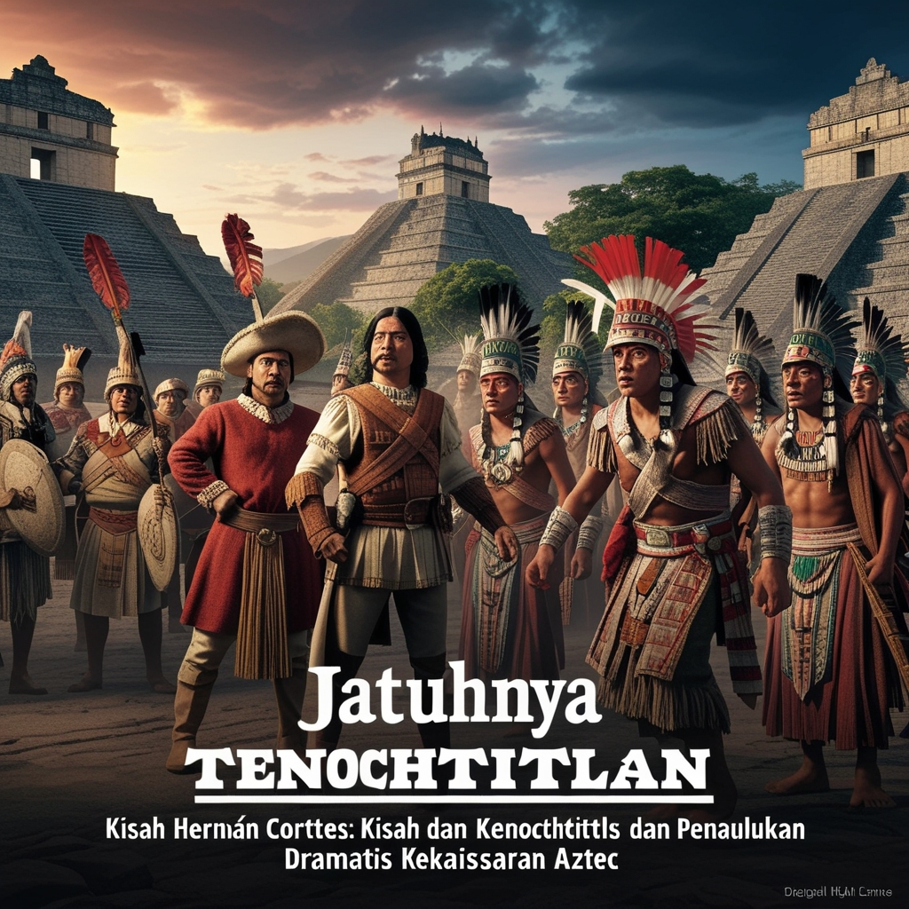 Jatuhnya Tenochtitlan: Kisah Hernán Cortés dan Penaklukan Dramatis Kekaisaran Aztec