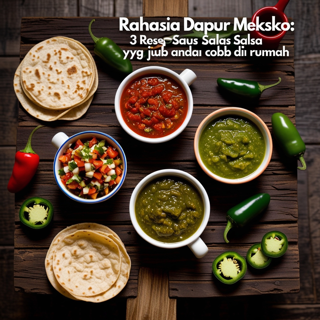 Rahasia Dapur Meksiko: 3 Resep Saus Salsa Autentik yang Wajib Anda Coba di Rumah